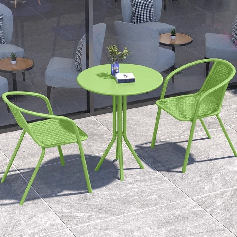Outdoor Furniture Green - Ensemble bistrot moderne vert pour terrasse