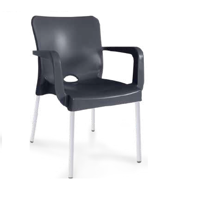Outdoor Furniture Yellow - Chaises de café modernes empilables en