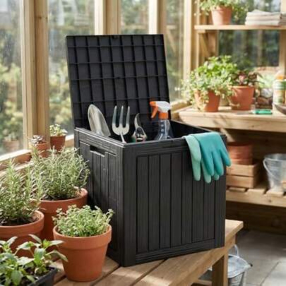 Outdoor Furniture For Pool - Boîte de rangement extérieure en résine