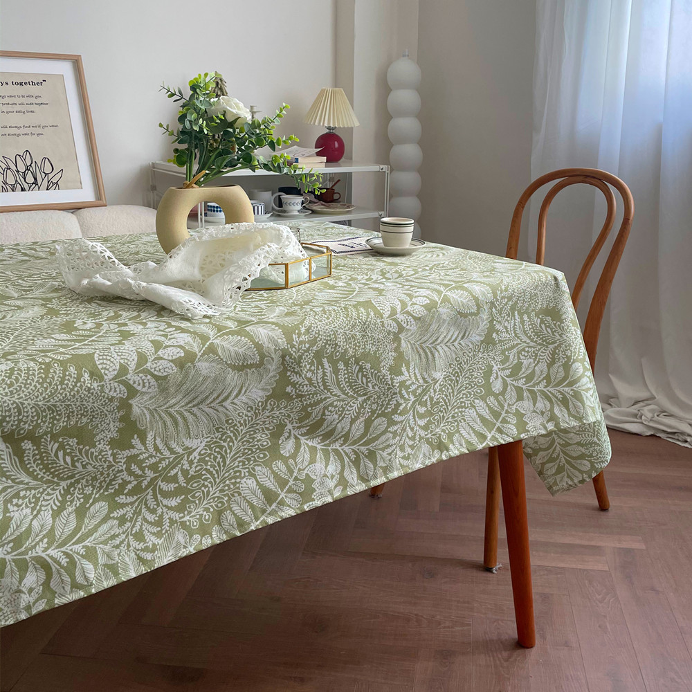 Outdoor Furniture Green - Nappe imperméable en coton et lin,