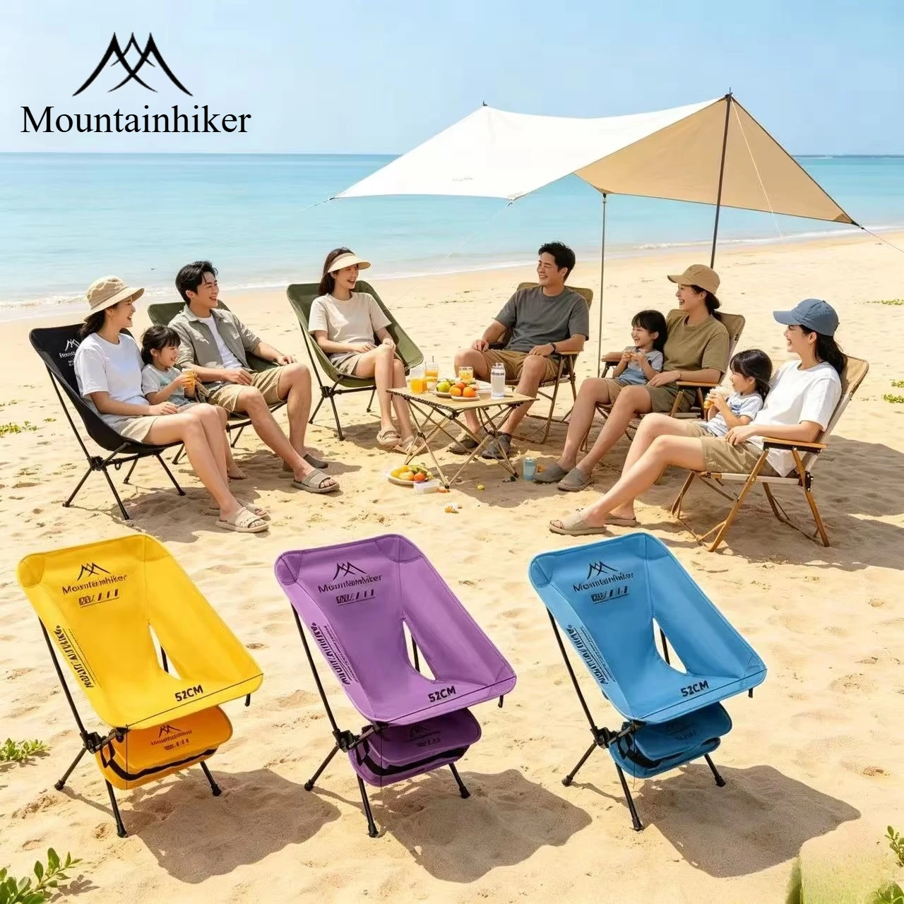 Outdoor Furniture Green - Chaise pliante ultra-légère en alliage d'aluminium