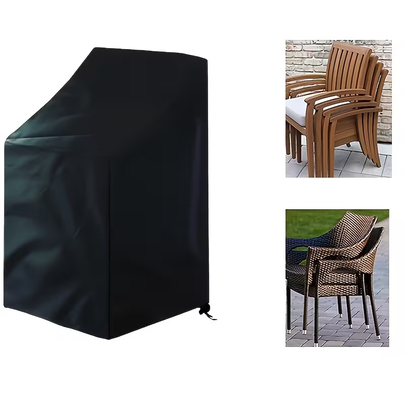 Outdoor Furniture Cover - Housse de chaise d'extérieur empilable robuste,