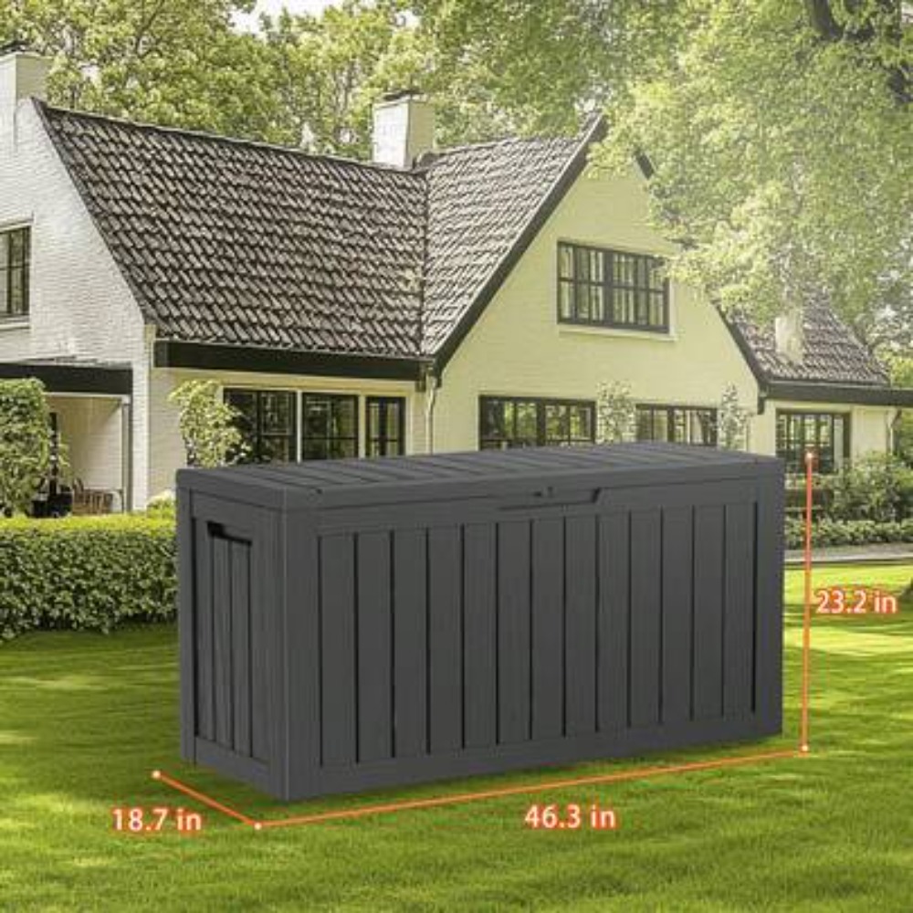Outdoor Furniture For Pool - Coffre de rangement extérieur en résine