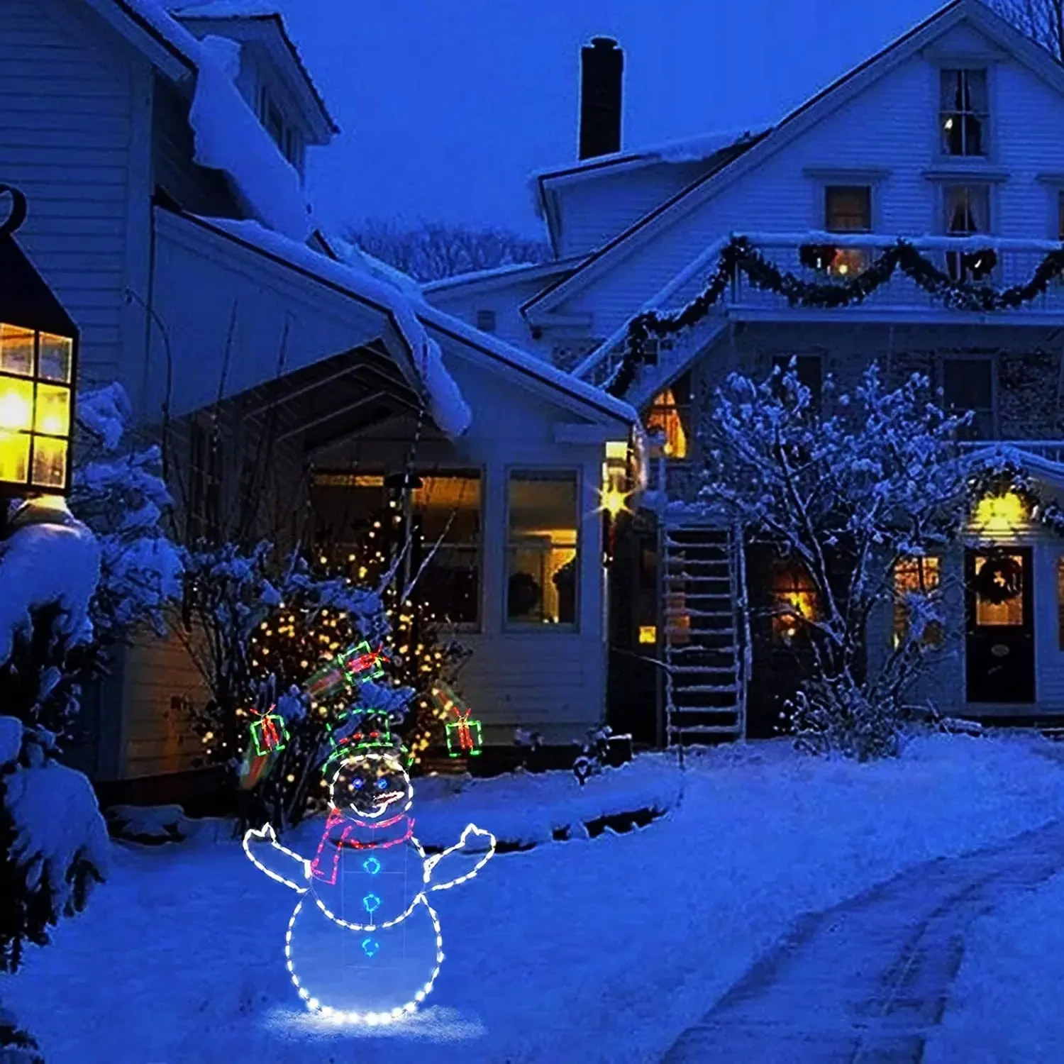 Boule de neige animée lumière  - Outdoor Furniture Decor avis et prix