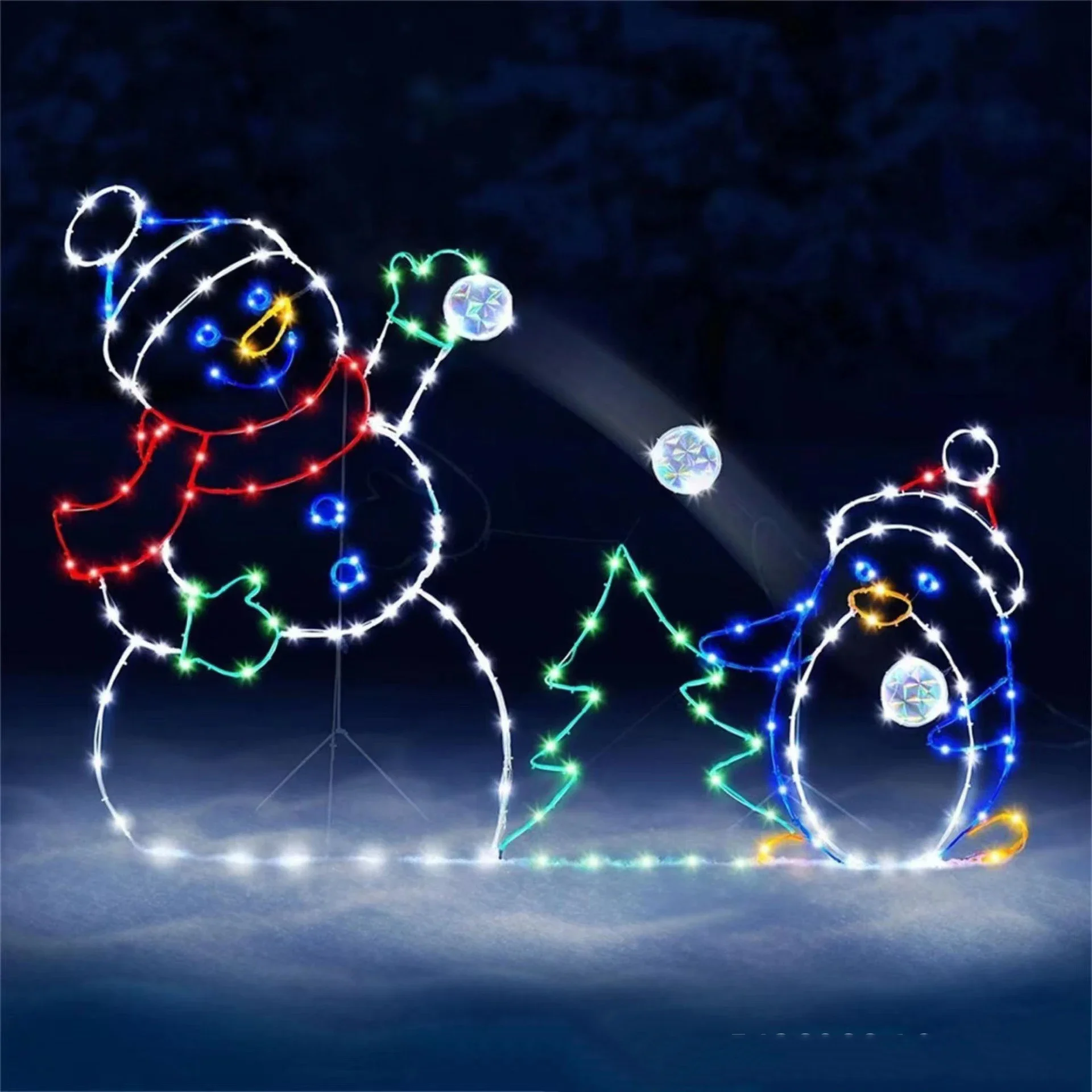Boule de neige animée lumière  - Outdoor Furniture Decor avis et prix