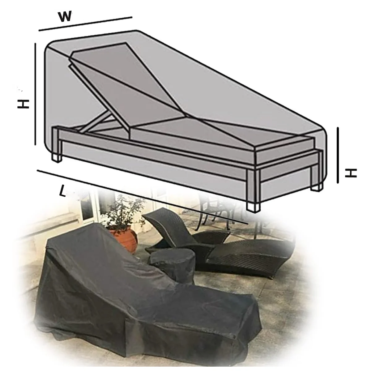 Housse de chaise longue en tis - Outdoor Furniture Cover avis et prix