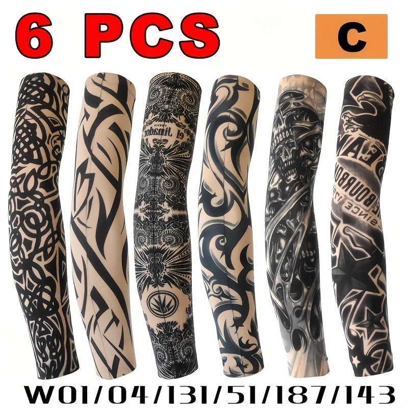 6 manchons de tatouage tempora - Outdoor Furniture Decor avis et prix