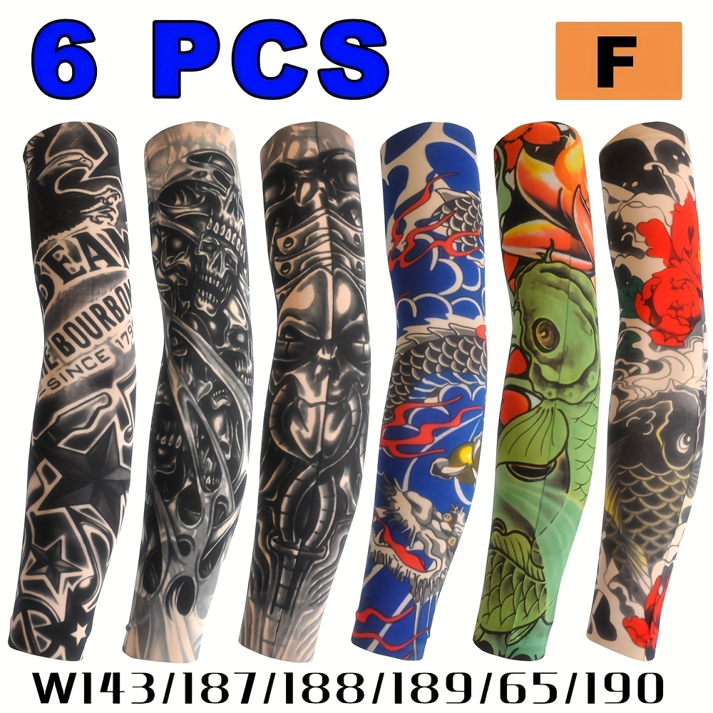 6 manchons de tatouage tempora - Outdoor Furniture Decor avis et prix