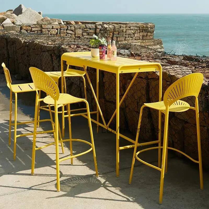 Nouveau Tabourets De Bar indus - Outdoor Furniture Yellow avis et prix