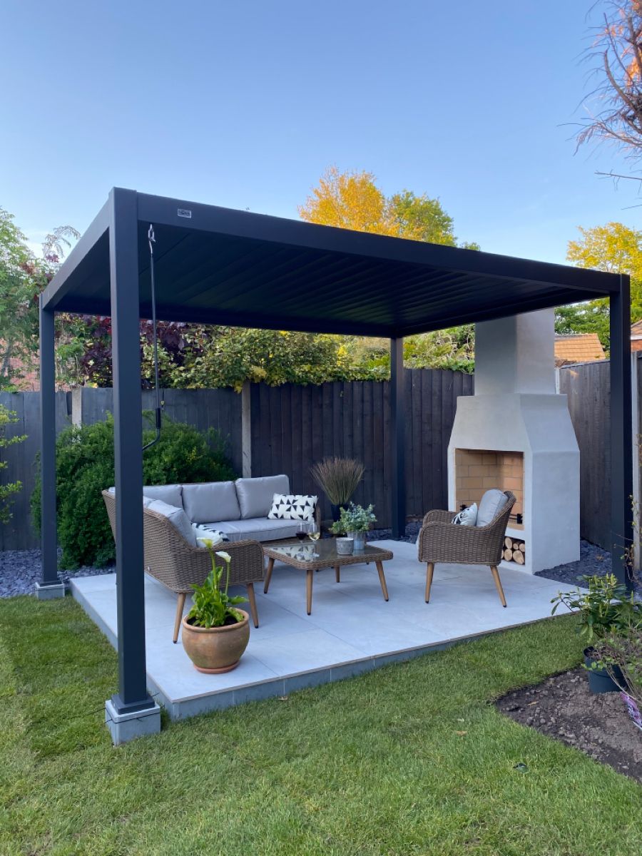 Pergola de jardin rectangulair - Outdoor Furniture Metal avis et prix