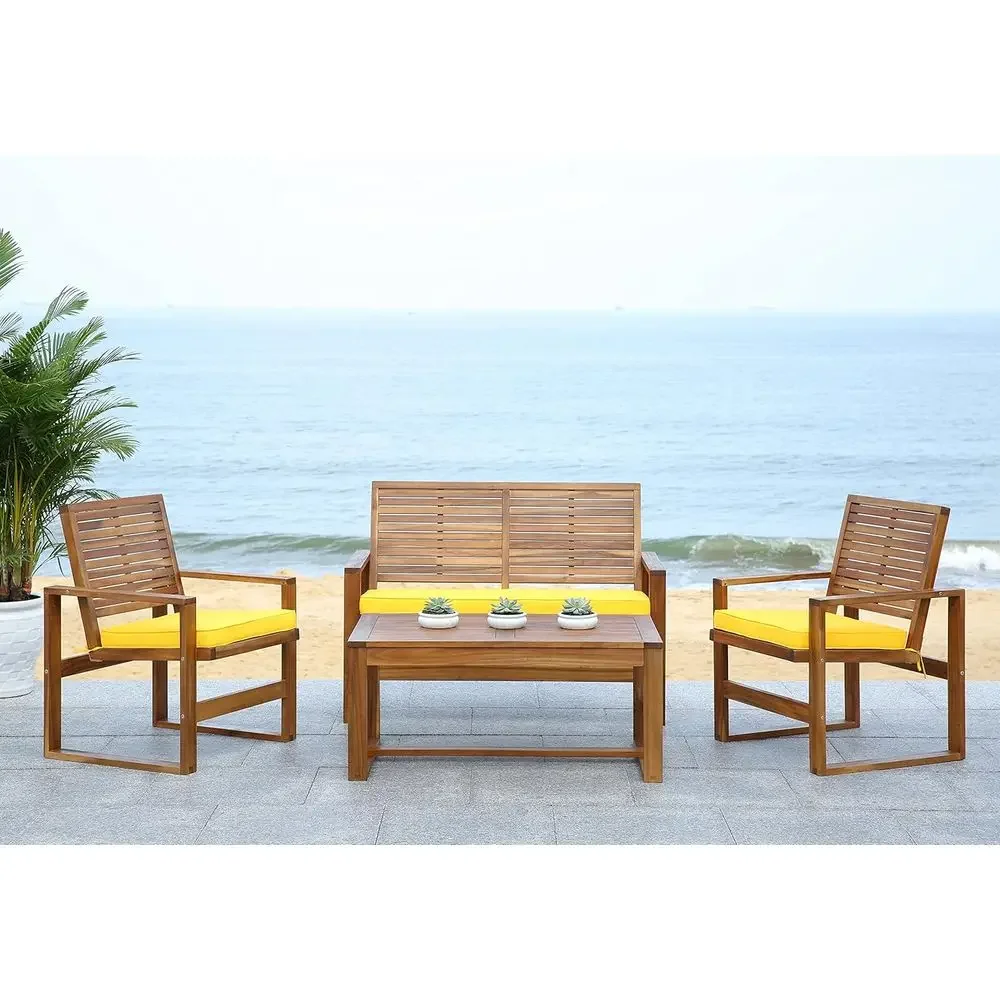 Ensemble de 4 meubles de patio - Outdoor Furniture Yellow avis et prix