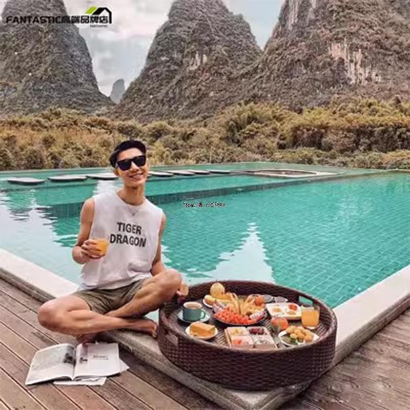 Asus-mir flottant en rotin pou - Outdoor Furniture In Bali avis et prix