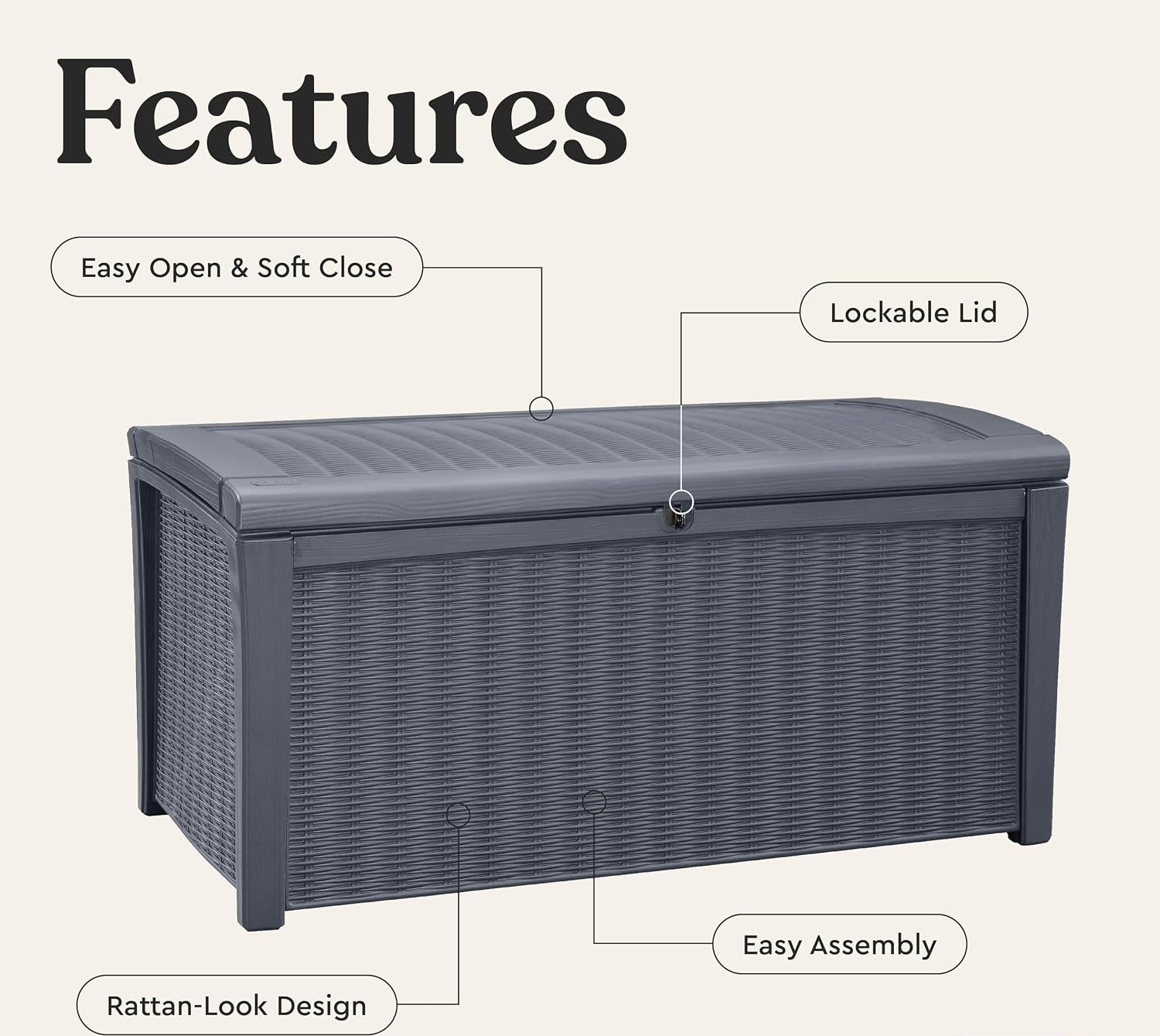 Bac de rangement extérieur 110 - Outdoor Furniture For Pool avis et prix