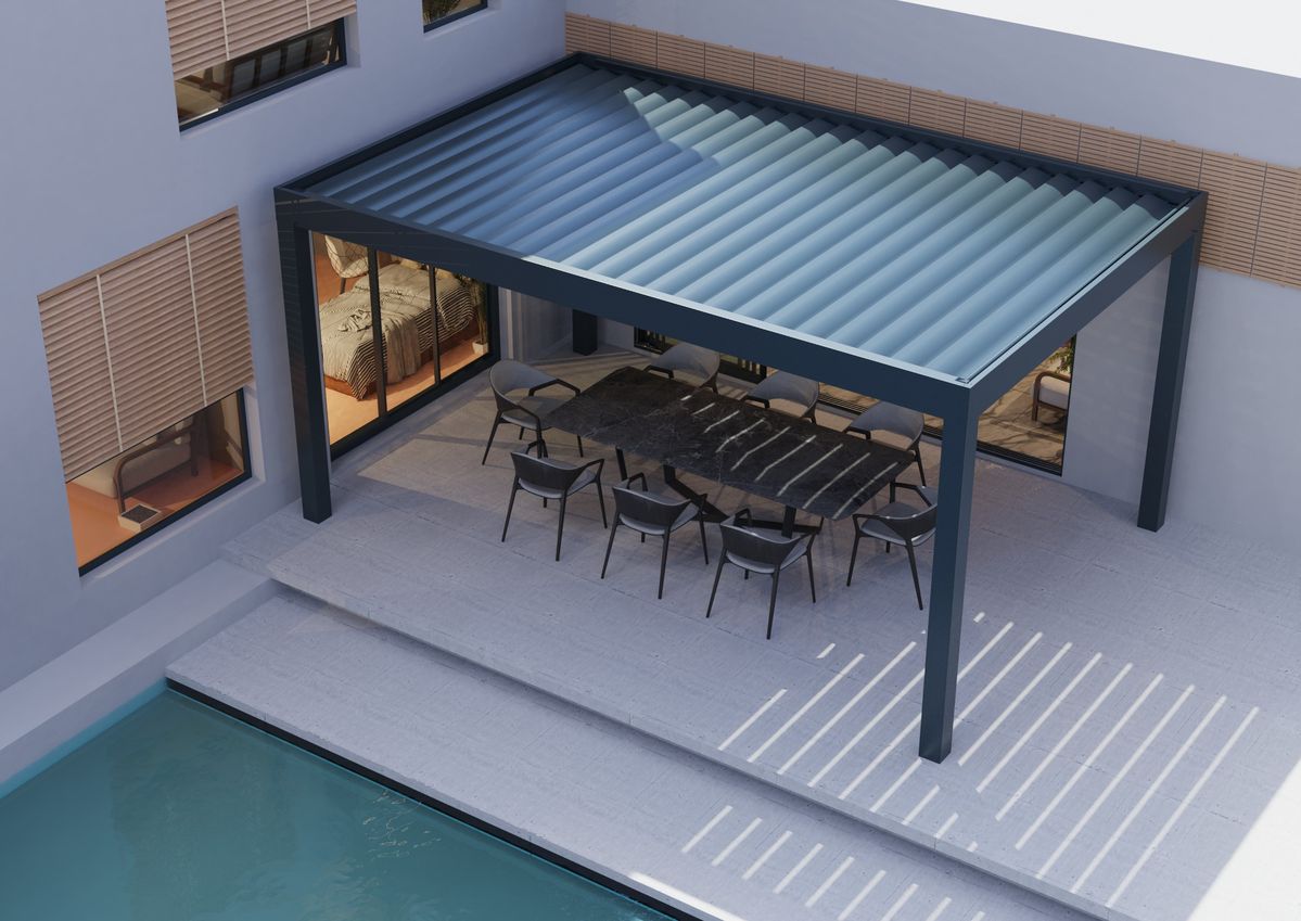 Pergola rectangulaire abordabl - Outdoor Furniture Metal avis et prix