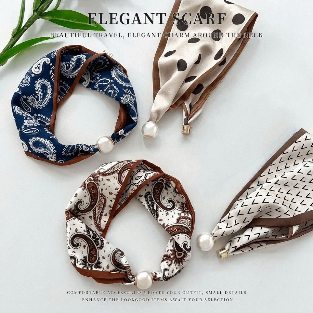 Élégant foulard en soie perlée - Outdoor Furniture Decor avis et prix