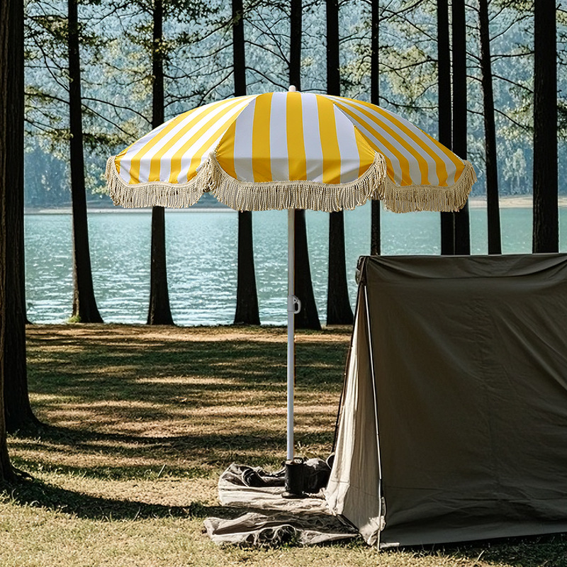 Lot de 1 parasol de plage déco - Outdoor Furniture Yellow avis et prix