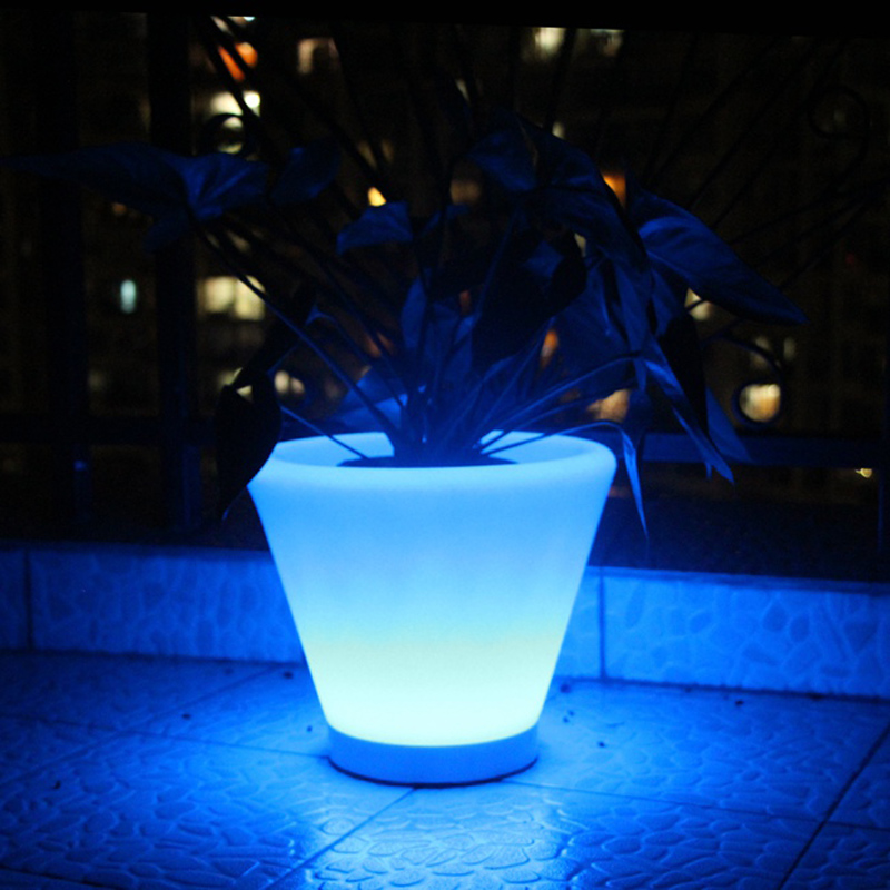 Pots de fleurs lumineux D28 *  - Outdoor Furniture Green avis et prix