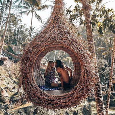 Fauteuil suspendu en rotin nor - Outdoor Furniture In Bali avis et prix