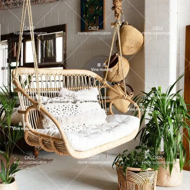 Fauteuil suspendu double en ro - Outdoor Furniture In Bali avis et prix