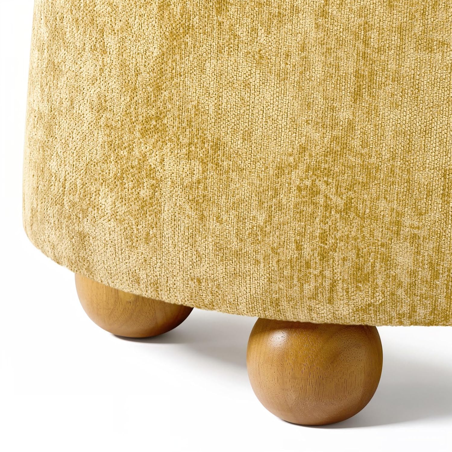 Pouf conique rond en bois d'hé - Outdoor Furniture Yellow avis et prix