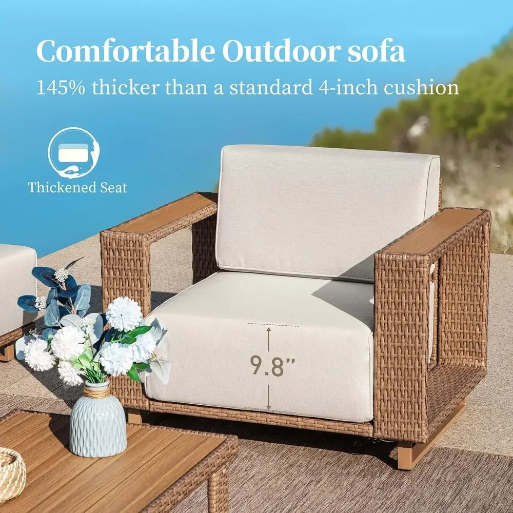 Canapé d'extérieur en forme de - Outdoor Furniture Yellow avis et prix