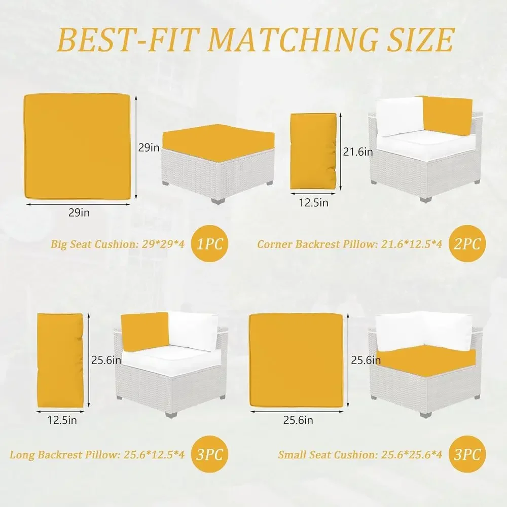 Coussins de remplacement imper - Outdoor Furniture Yellow avis et prix