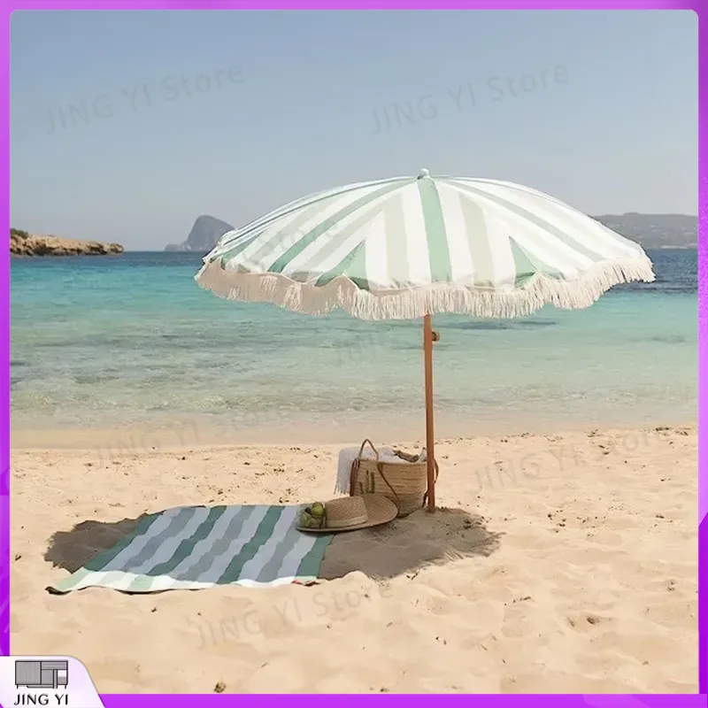 Parasol de plage portable à fr - Outdoor Furniture Green avis et prix